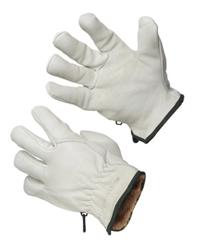 Leather store freezer gloves