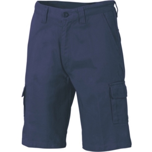 COTTON DRILL CARGO SHORTS - Navy, 72R