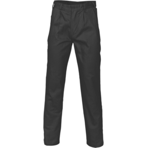 COTTON DRILL WORK PANTS - Black, 72R