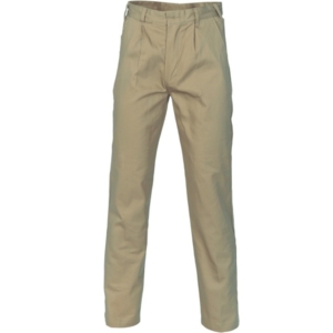 COTTON DRILL WORK PANTS - Khaki, 72R