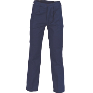 COTTON DRILL WORK PANTS - Navy, 72R