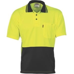 DNC POLO SHIRT - Yellow/Black, XS