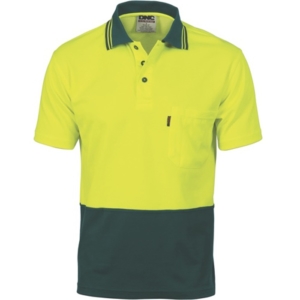DNC POLO SHIRT - Yellow/Green, XS