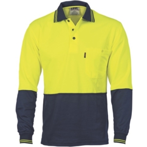 DNC POLO SHIRT - Yellow/Navy, XS