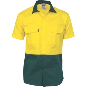 DNC WORK SHIRT - Yellow/Green, XS