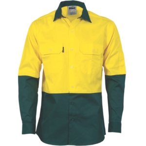 DNC WORK SHIRT - Yellow/Green, XS