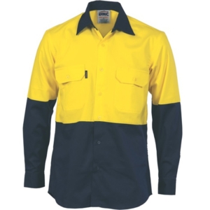 DNC WORK SHIRT - Yellow/Navy, XS