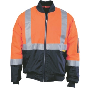 DNC QUILTED JACKET - Orange/Navy, S