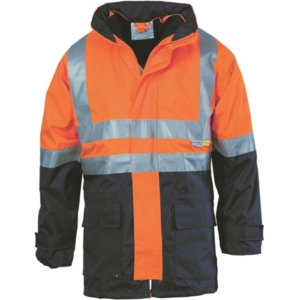 DNC 4 IN 1 JACKET - Orange/Navy, S