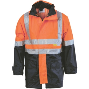 DNC Rain Jacket - Orange/Navy, M
