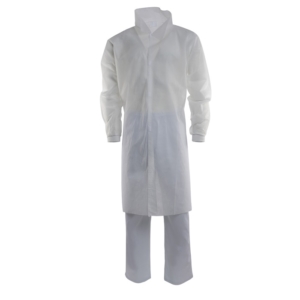 DISPOSABLE DUSTCOAT - White, M