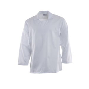 LONG SLEEVE BUTCHERS SHIRT - White, S