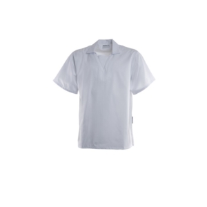 SHORT SLEEVE BUTCHERS SHIRT - White, S