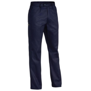 BISELY COTTON DRILL WORK PANTS - Navy, 74L