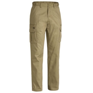 BISELY COTTON DRILL CARGO PANTS - Khaki, 74L