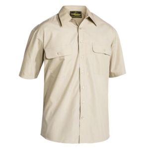 BISLEY SHORT SLEEVE SHIRT - Sand, S