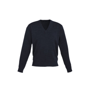 V NECK PULLOVER - Navy, Xsmall