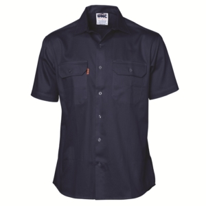 DNC COOL BREEZE WORK SHIRT - SHORT SLEEVE - Navy, S