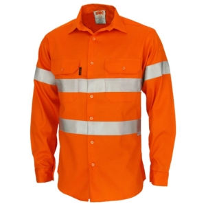 DNC PATRON SAINT FLAME RETARDANT LONG SLEEVE SHIRT - Orange, XS