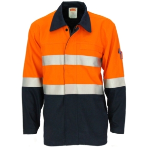DNC PATRON SAINT FLAME RETARDANT WELDERS JACKET - Orange/Navy, XS