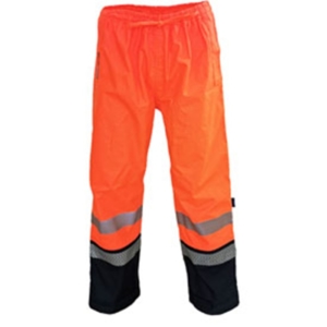 DNC HIVIS FR AND HRC2 D/N RAIN PANTS - Orange/Nayv, XS