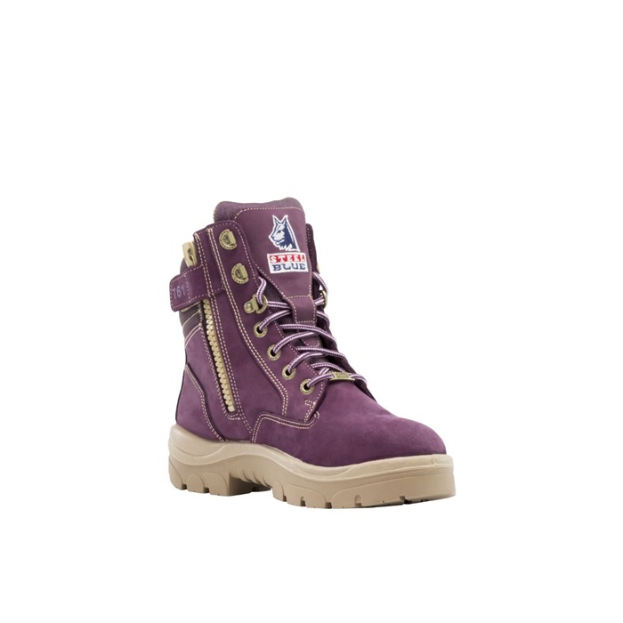 STEEL BLUE SOUTHERN CROSS ZIP LADIES BOOTS - Image 5
