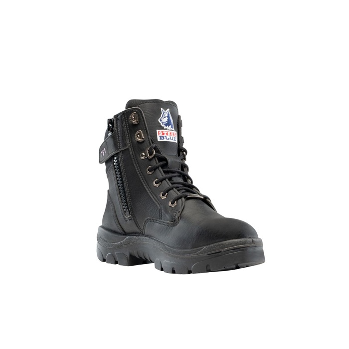 STEEL BLUE SOUTHERN CROSS ZIP LADIES BOOTS - Image 2